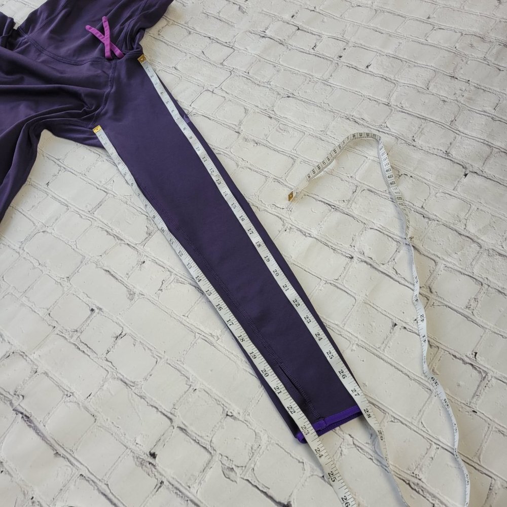 NIKE Woman’s PRO HYPERWARM SIDE TIE long sleeve turtleneck TOP purple size S - Picture 5 of 14